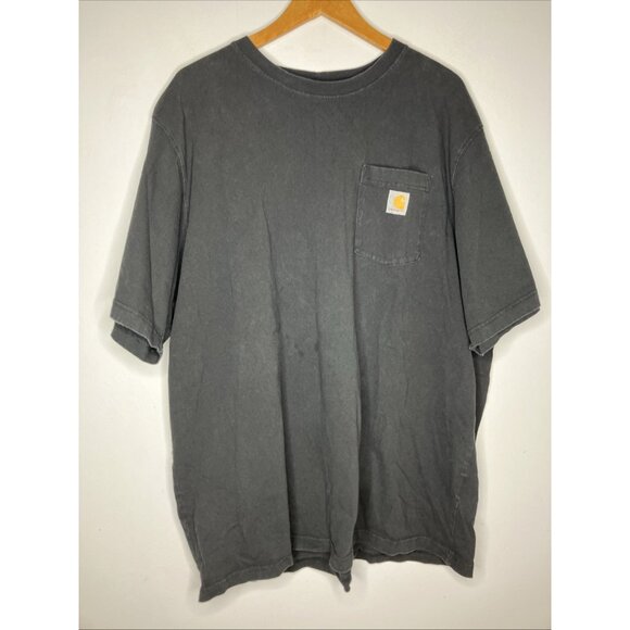 Carhartt 2XL Loose Fit Men's Black Short Sleeve T-Shirt Distressed - Picture 1 of 8
